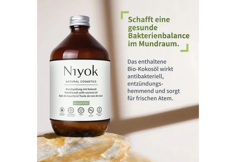 Niyok Niyok Mundspülung Pfefferminze – Produktbild 5 von 6