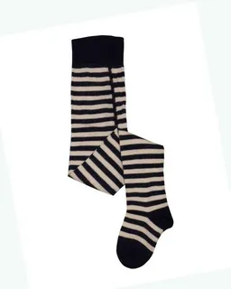 grödo grödo Kinder Strumpfhose geringelt Schurwolle (kbT) Baumwolle (Bio) mit Elasthan – Produktbild 1 von 1