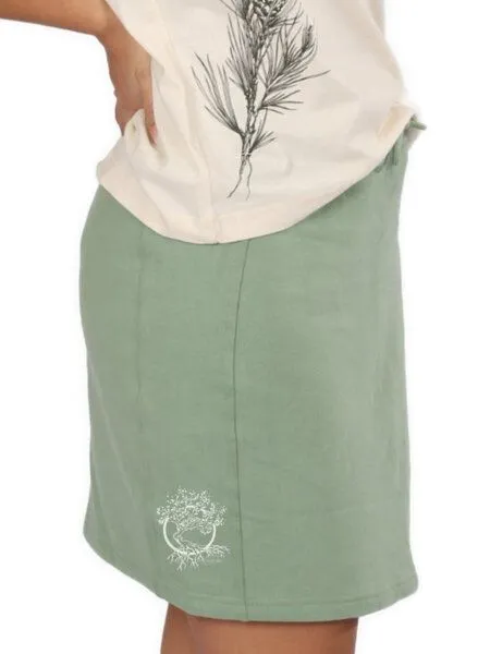 Life-Tree Life-Tree Sweat Rock aus Biobaumwolle mit Logo Motiv Olive Damen in Bambus, Grün, – Produktbild 1 von 3