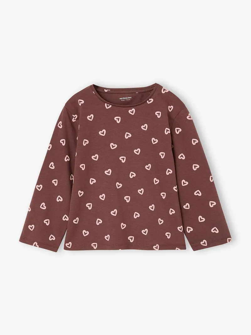 Vertbaudet 3er-Pack Langarmshirts Mädchen mit Print BASIC, Wollweiß, – Produktbild 2 von 4