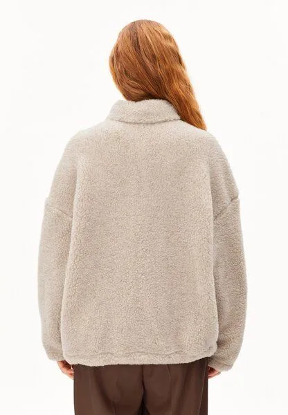 ARMEDANGELS ARMEDANGELS WOOL BLEND FLEECE Damen Fleecejacke aus recyceltem Woll-Mix, Honey melange, – Produktbild 2 von 4