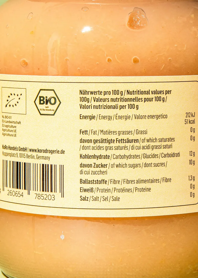 KoRo Bio Apfelmark 6 x 700 g – Produktbild 4 von 5