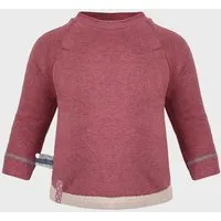 OrganicEra Baby Sweatshirt 'OrganicEra' aus Bio-Baumwolle, Bordeaux melange (rot), – Produktbild 1 von 1
