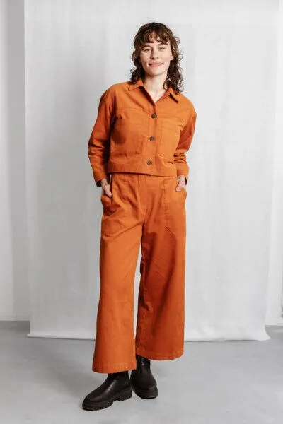 Jyoti - Fair Works Jyoti - Fair Works Bio-Baumwollcord Hose Damini, Bernstein, – Produktbild 1 von 4