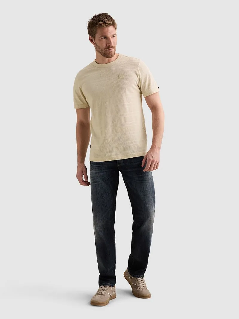 PME Legend PME Legend Knitted Waffle T-Shirt Bone White, Wollweiß, – Produktbild 1 von 4