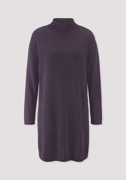 hessnatur hessnatur Strickkleid Relaxed aus TENCEL Lyocell mit Bio-Baumwolle, Dunkle traube, – Produktbild 4 von 4