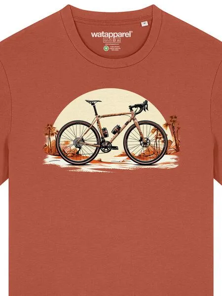 watapparel watapparel T-Shirt Unisex Gravelbike, Heritage brown, – Produktbild 3 von 3