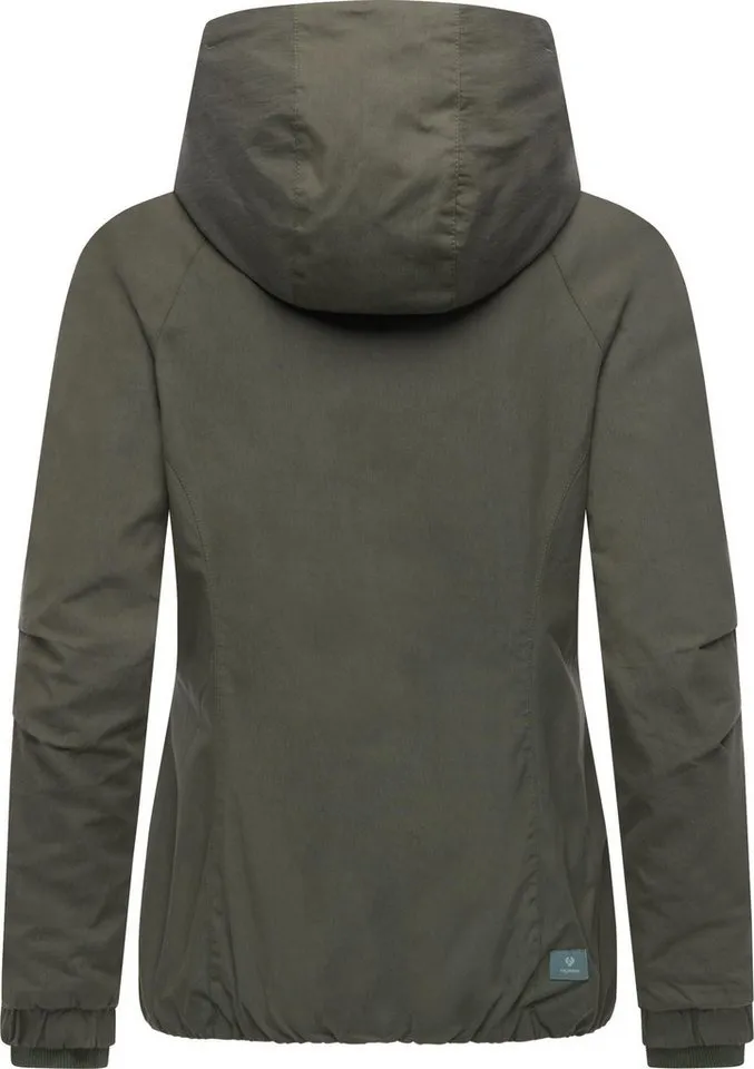 ragwear ragwear Outdoorjacke Dizzie A YOUMODO Leichte Übergangsjacke mit großer Kapuze, Grün, – Produktbild 4 von 5