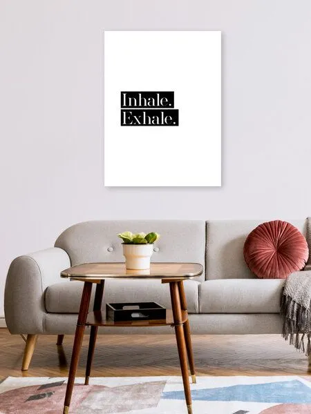 Photocircle Photocircle Poster / Leinwandbild - Inhale Exhale No3 – Produktbild 2 von 4