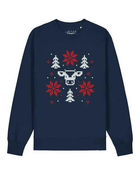 watapparel watapparel Sweatshirt Unisex Christmas with love, French navy, – Produktbild 1 von 2