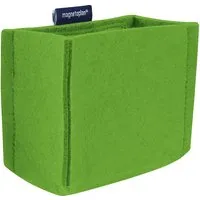 magnetoplan magnetoplan Stifteköcher "ecoAware" MEDIUM 130 x 100 x 60 mm, RC-PET Filz grün – Produktbild 1 von 1