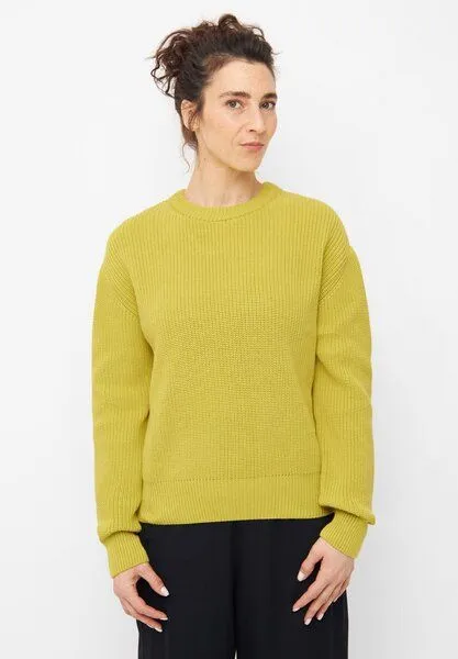Givn Berlin Givn Berlin Aria vegan Strickpulli Bio-Baumwolle, Dusty lime, – Produktbild 1 von 4