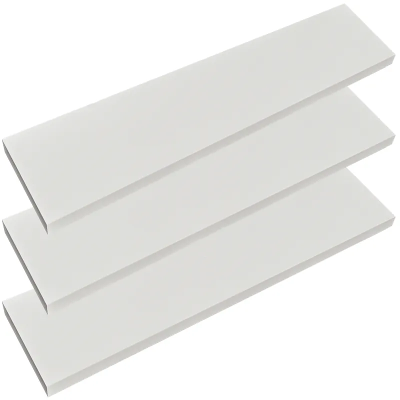 Casaria® Wandregal Schweberegal 110cm 3er-Set Weiß + Halterung – Produktbild 2 von 2
