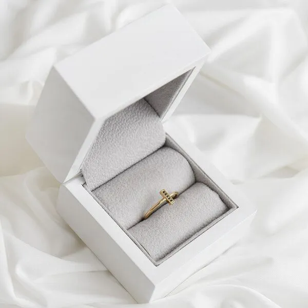 Eppi Eppi Goldener Ring mit schwarzen Diamanten Mahir, Rosa, – Produktbild 4 von 4