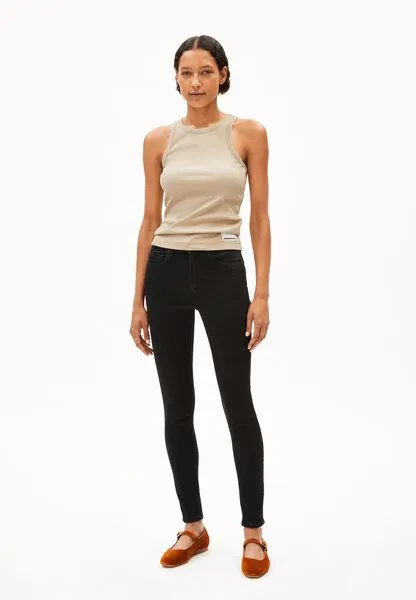 ARMEDANGELS ARMEDANGELS TILLAA Damen Skinny Jeans Mid Waist Bio-Baumwoll Mix X-Stretch, Blue, – Produktbild 8 von 8