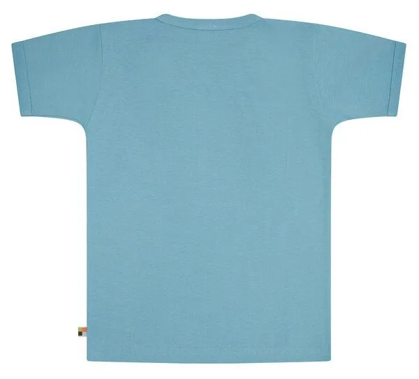 loud + proud loud + proud Kinder T-Shirt uni, GOTS-zertifiziert, Air(blau), – Produktbild 1 von 3