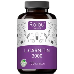 Raibu Natural Raibu Natural L-Carnitin 3000 | 180 Kapseln – Produktbild 1 von 1