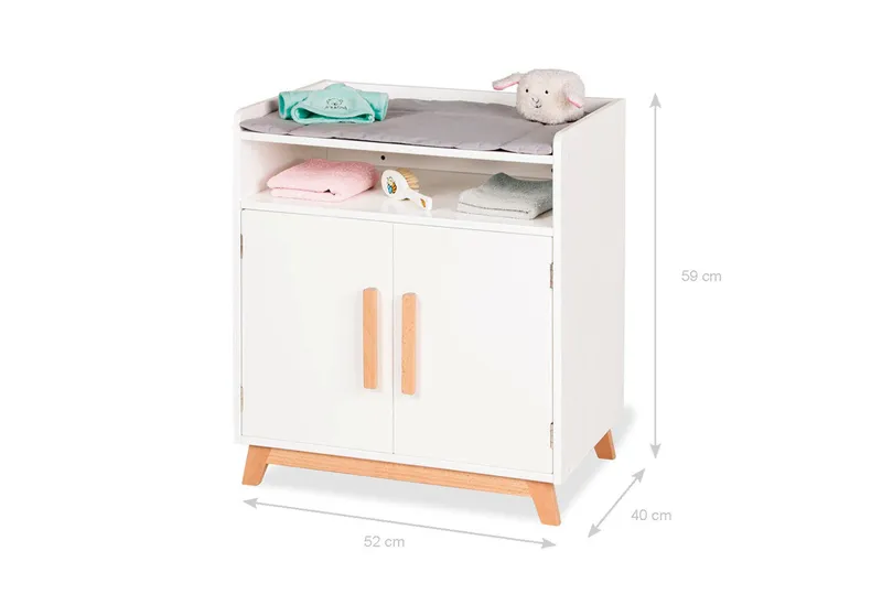 Pinolino Pinolino Puppenwickeltisch „Marit”, 2-tlg., Weiss, – Produktbild 2 von 3