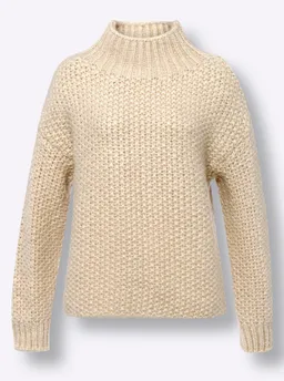 heine Stehkragenpullover sand-champagner-meliert – Produktbild 1 von 1