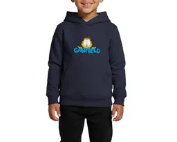Spreadshirt Hoodie Garfield Gesicht Logo Kinder Premium Hoodie (1-tlg) Regular Fit – Produktbild 1 von 1