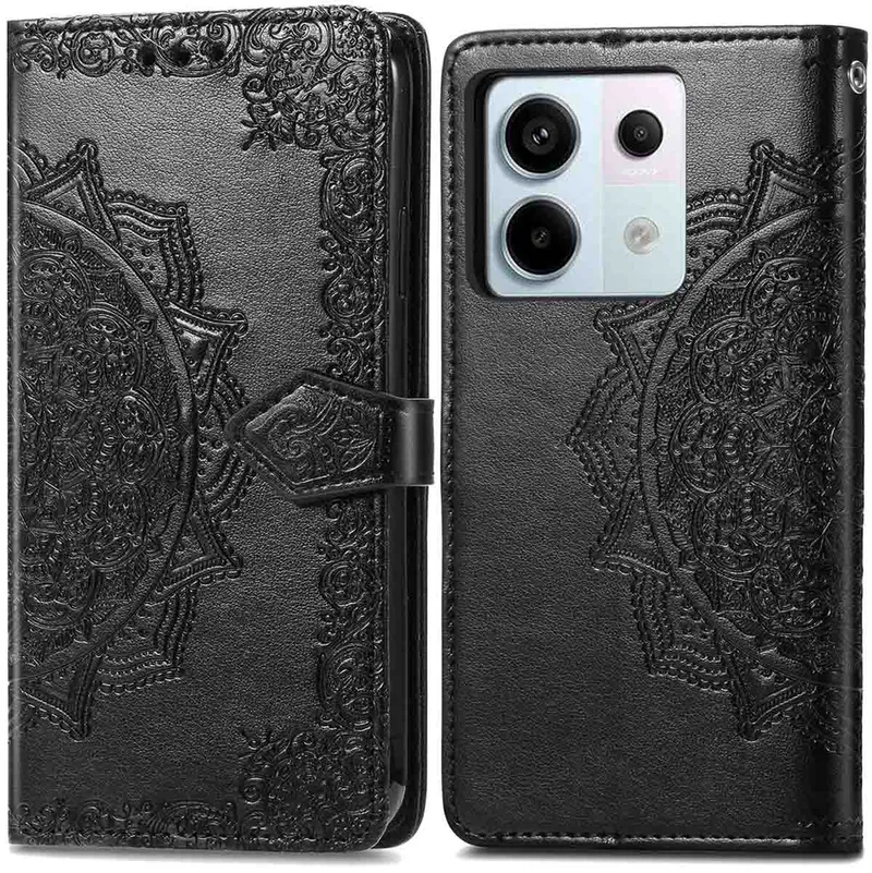 imoshion imoshion Mandala Klapphülle für das Xiaomi Redmi Note 13 Pro (5G) / Poco X6, Schwarz, – Produktbild 1 von 1