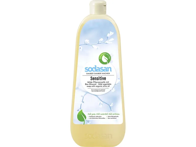 Sodasan Sodasan Flüssigseife 'Sensitive', Nachfüllung, 1 l – Produktbild 1 von 1