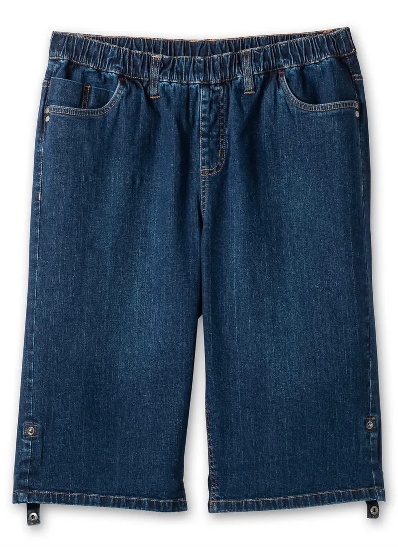 sheego Jeansbermudas blue denim, Blue denim, – Produktbild 1 von 2