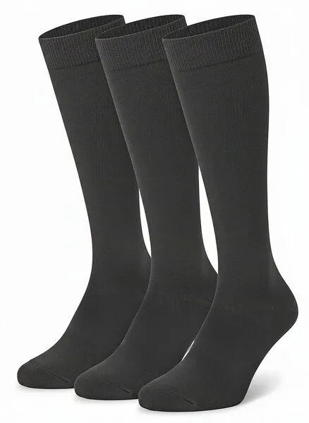 Opi and Max Opi and Max Socken Fuer Damen Herren 3 oder 12 Paar Kniestrümpfe aus 98% Bio-Baumwolle GOTS zertifizierte, Schwarz, – Produktbild 1 von 1