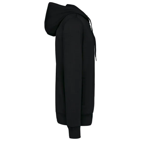 Greenspired Greenspired Umweltfreundliches Unisex-Kapuzensweatshirt mit Zip 300g/m² XS-4 XL, Schwarz, – Produktbild 2 von 2