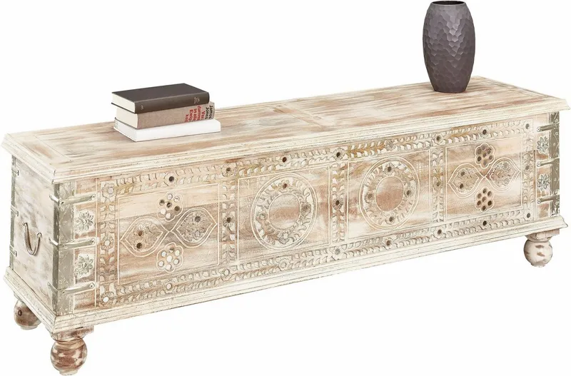 OTTO home Sitztruhe, Weiß, – Produktbild 2 von 5