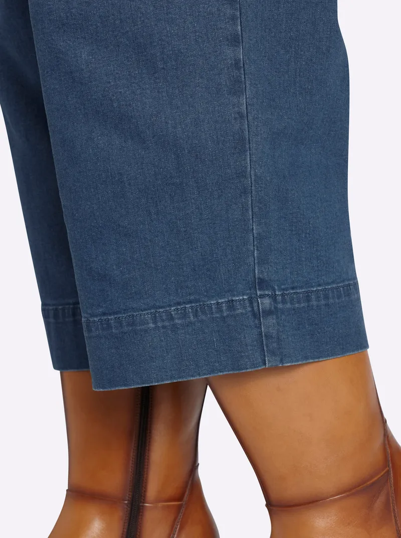 sheego Culotte blue-stone-washed, Blue-stone-washed, – Produktbild 2 von 2
