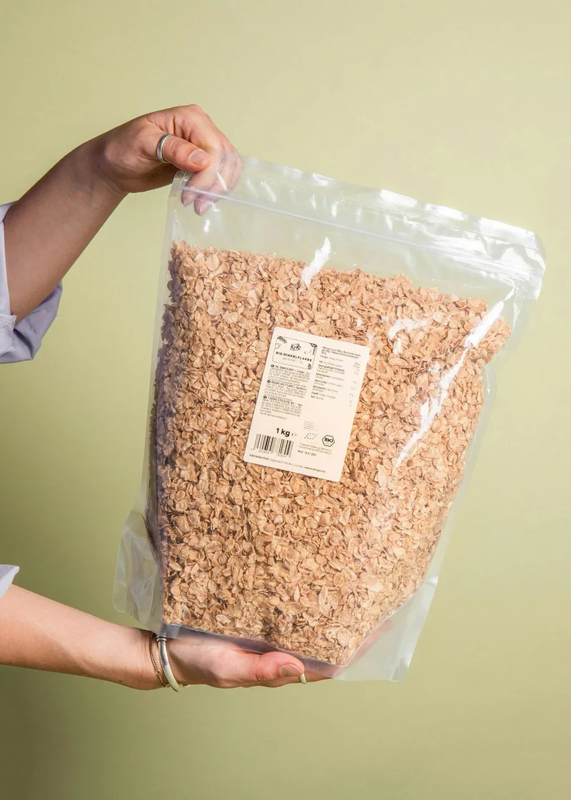 KoRo Bio Dinkelflakes 1 kg – Produktbild 5 von 5