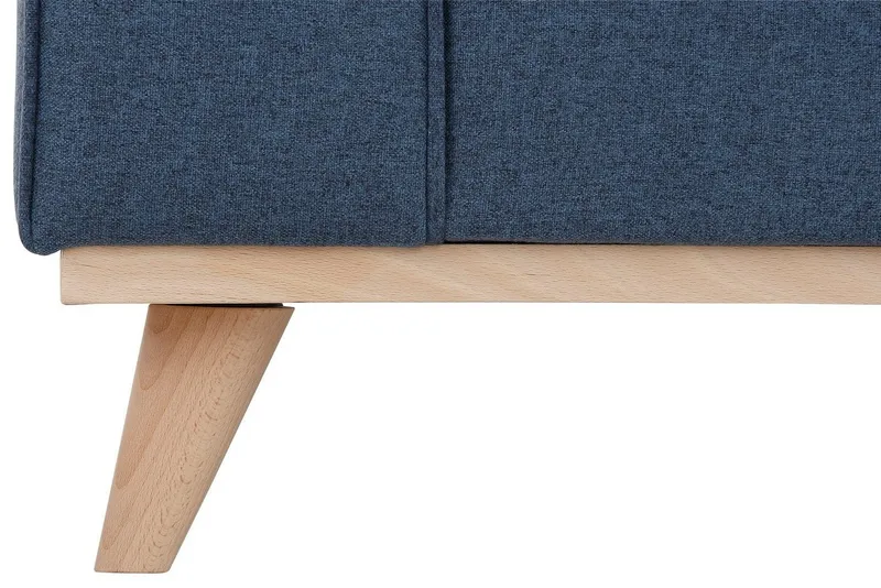 Home affaire 3-Sitzer Edina, auch in Baumwollmix-Bezug, im skandinavischem Stol, Blau, – Produktbild 5 von 5