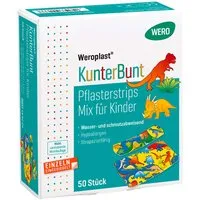 WERO WERO Weroplast KunterBunt Pflasterstrips Mix für Kinder, 50 Stück – Produktbild 1 von 1