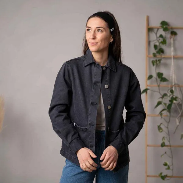 Vresh Clothing Vresh Clothing Valerie - Jeans Jacke aus Biobaumwolle, Blue, – Produktbild 2 von 3