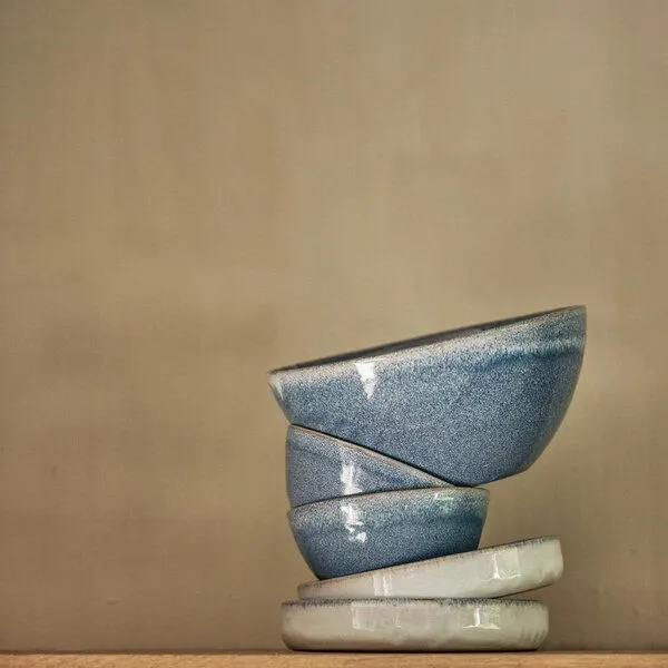 onomao onomao Bowl - Traditionell, Graublau, – Produktbild 3 von 4