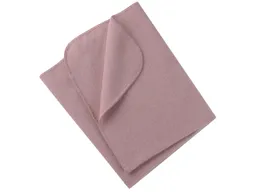 Engel natur Engel Natur Babydecke mit Muschelkante Bio-Merinowolle Fleece melange rosenholz Maße 80 x 100 cm – Produktbild 1 von 1