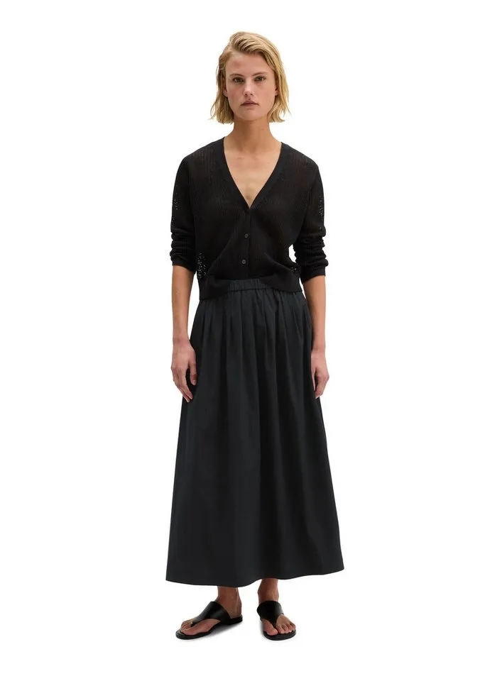 Marc O'Polo Marc O'Polo Webrock aus Popeline-Stretch, Schwarz, – Produktbild 5 von 5