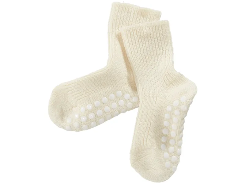 hirsch natur Hirsch Natur Baby Kinder Grobstrick Stopper Socken kbT Wolle, Natur, – Produktbild 1 von 2