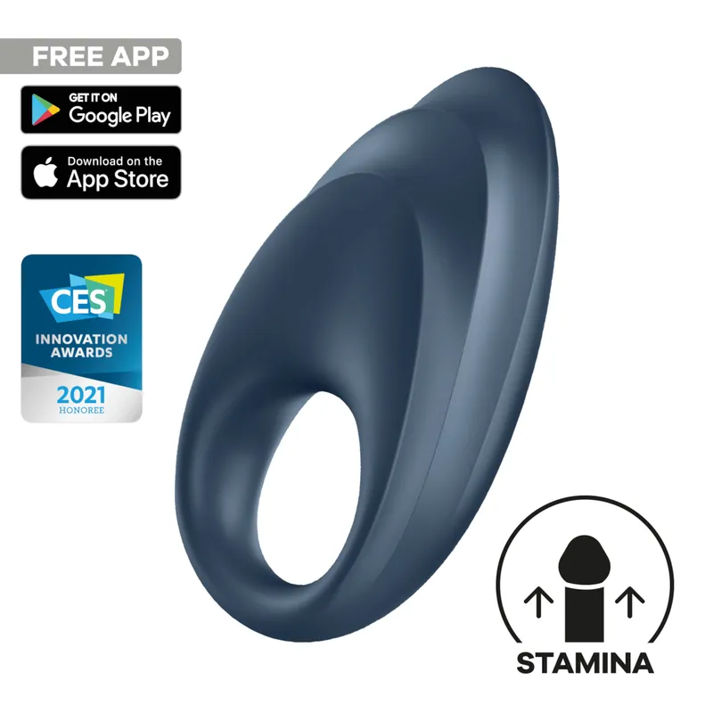 Satisfyer Satisfyer Powerful One Connect App, 9 cm, Dunkelblau, – Produktbild 1 von 1