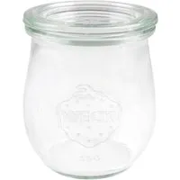 Weck Weck Tulpenglas, Einmachglas mit Deckel, 220 ml, 8 cm x Ø 6 cm – Produktbild 1 von 1