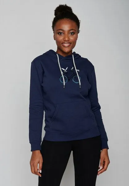 GreenBomb GREENBOMB Bike Seagulls Chipper - Gemütlicher Hoodie aus Bio-Baumwolle / hochwertiger Print / GOTS / Fair & Vegan, Blau (marineblau), – Produktbild 2 von 4