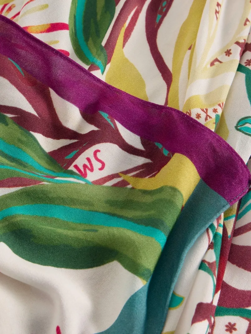 White Stuff Bedruckter Schal Sophie - Einheitsgröße, Elfenbein print, – Produktbild 2 von 3