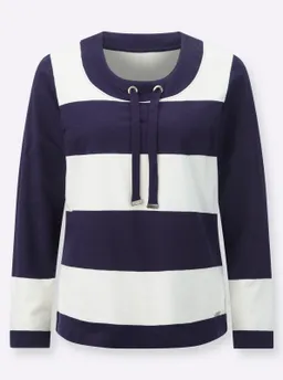Witt Sweatshirt marine-ecru-geringelt – Produktbild 1 von 1