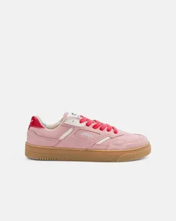 MoEa MoEa Sneakers Origin Low - Pink Suede & Beige - Apple – Produktbild 1 von 1