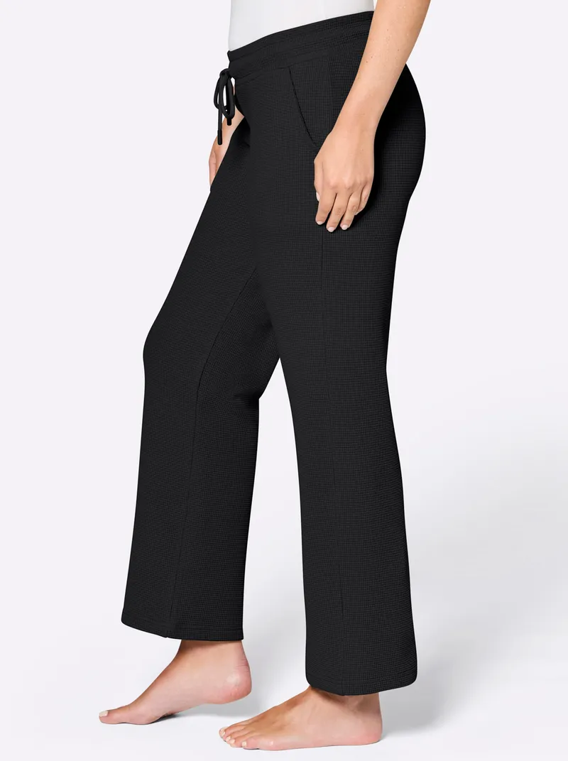 feel good Dehnbund-Hose schwarz, Schwarz, – Produktbild 1 von 2
