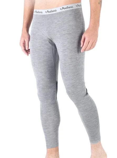Woolona Woolona Lange Unterhose - PATCH - 100% Merinowolle, Grau, – Produktbild 2 von 4