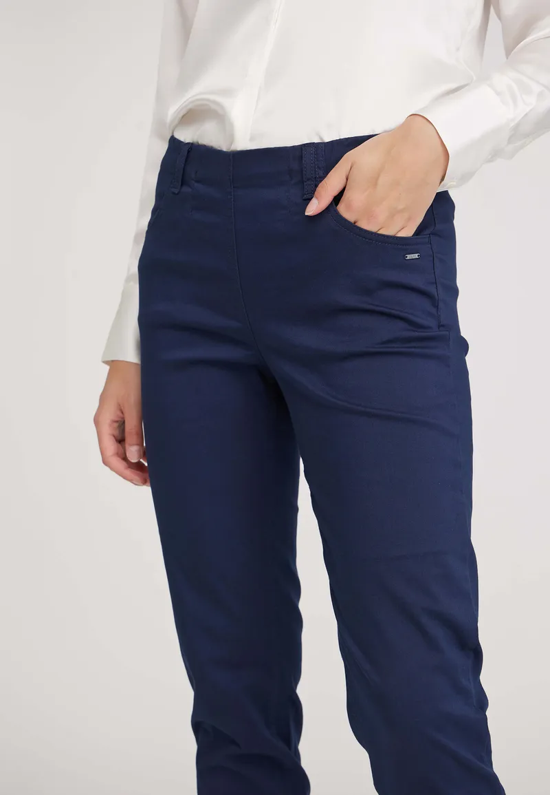 LAURIE LAURIE Damen vegan Hose Kelly Regular Ml Marineblau, Dunkelblau, – Produktbild 1 von 2