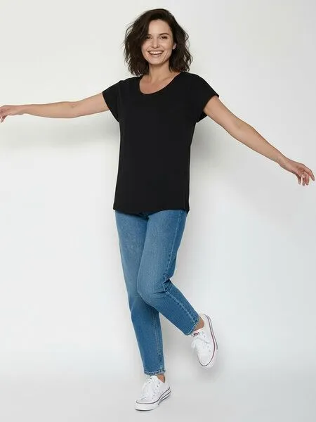 GreenBomb GREENBOMB Basic Cool - Lässiges T-Shirt aus Bio-Baumwolle / GOTS / Fair & Vegan, Schwarz (black), – Produktbild 2 von 4