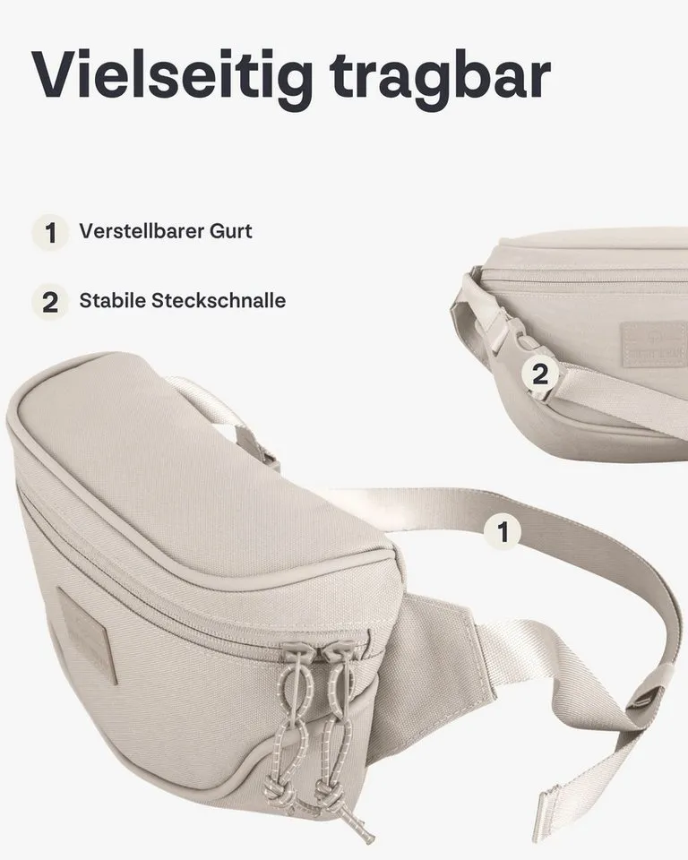 Johnny Urban Gürteltasche Ben Bauchtasche Damen Herren Wasserabweisend (1-tlg), Größenverstellbar, Wasserabweisend, Braun, – Produktbild 4 von 5